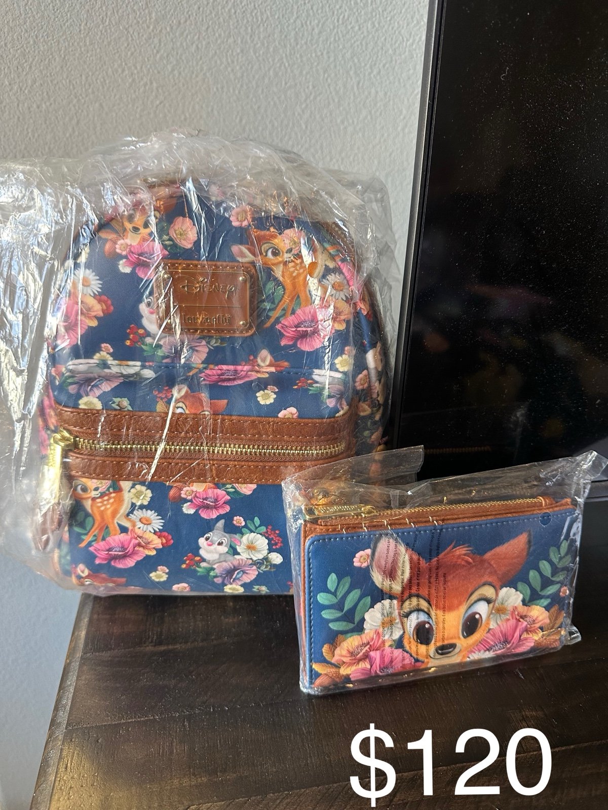 Loungefly Disney Bambi Mini backpack and wallet set