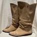 Vintage Etienne Aigner Riding Leather Women's Boots size 10N Alligator Croc 80’s