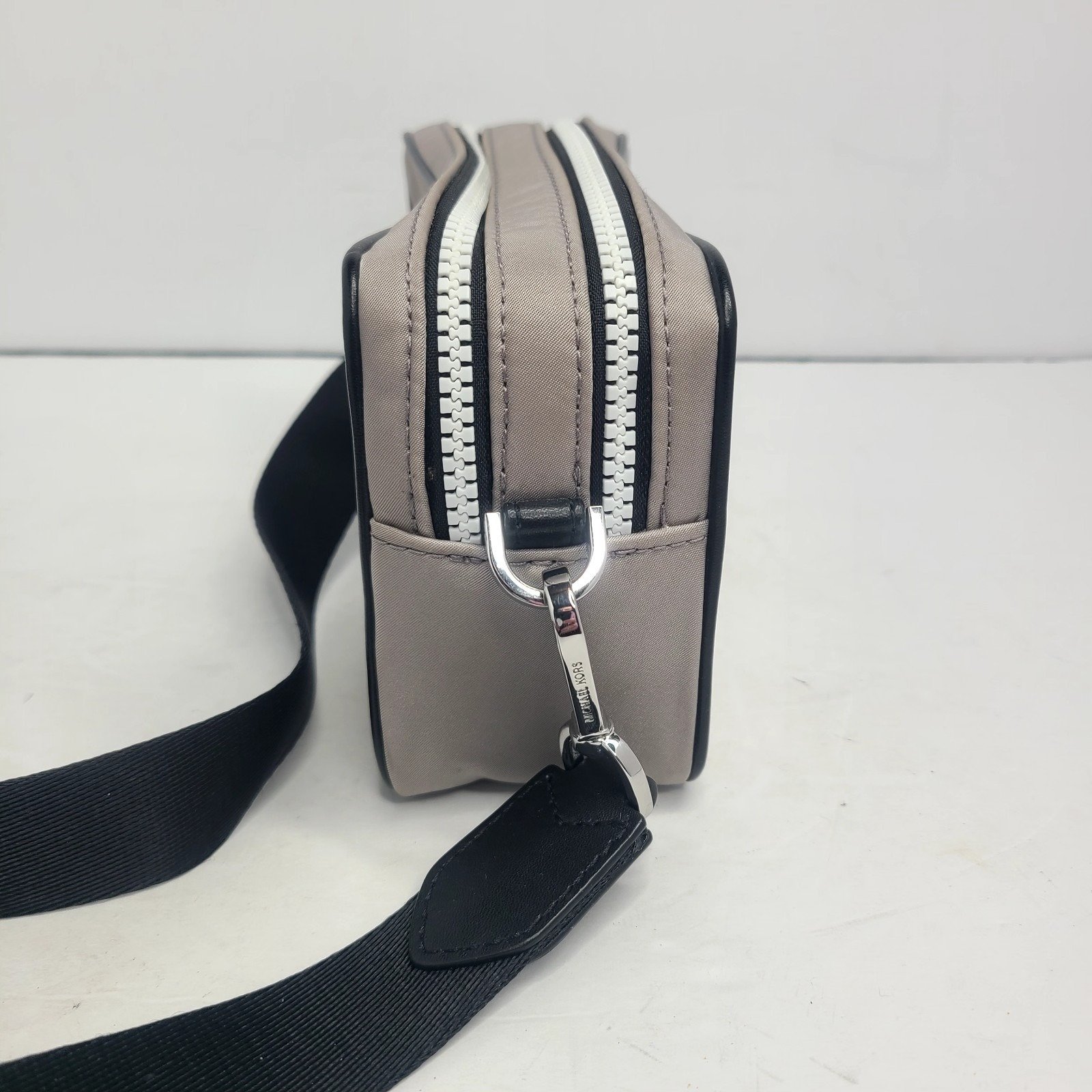 michael kors tape camera bag