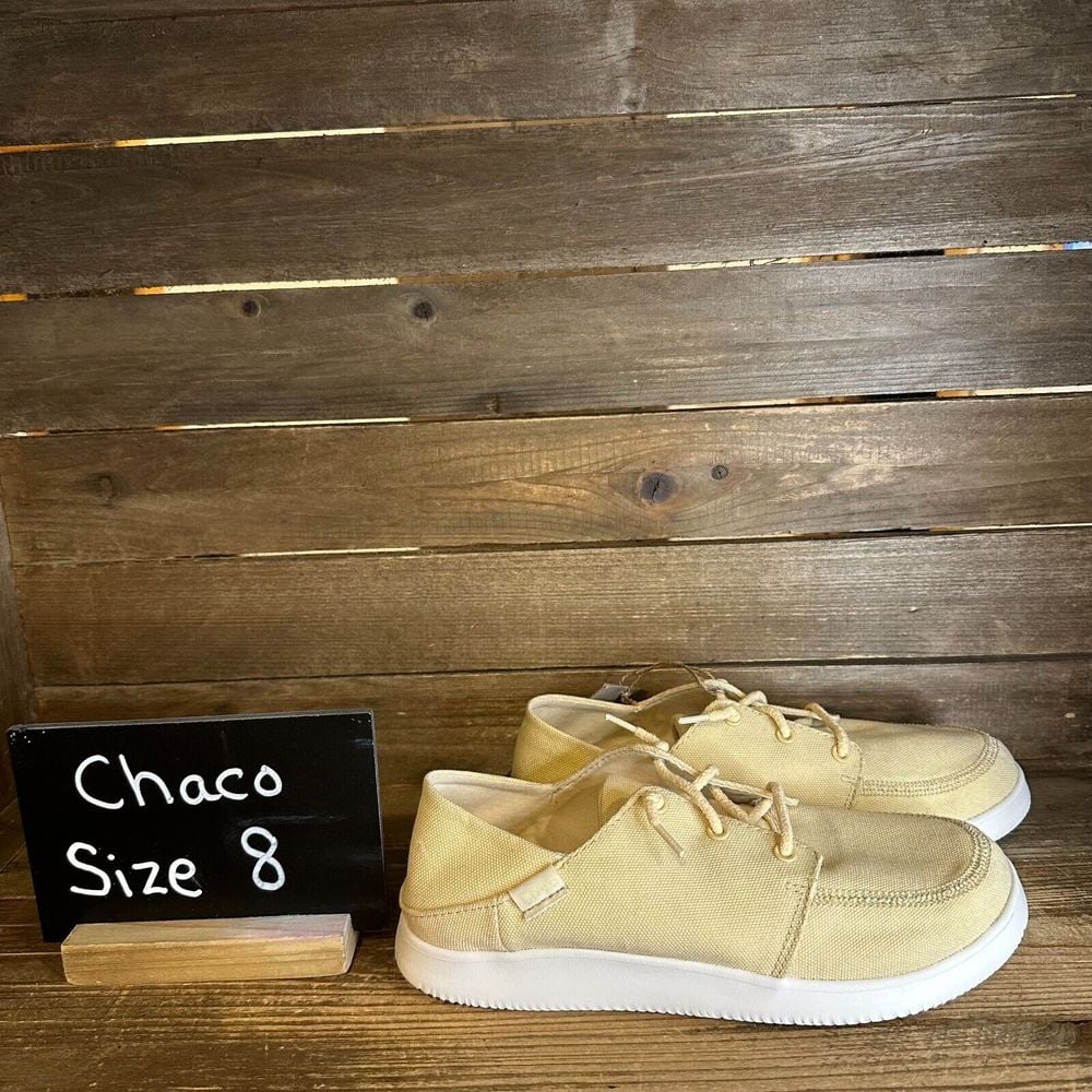 New Womens Chaco Chillos Slip On Yellow Casual Comfort Shoes Sneakers Size 8 M