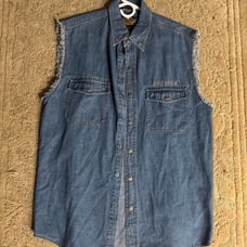 Vintage Harley Davidson Denim Vest