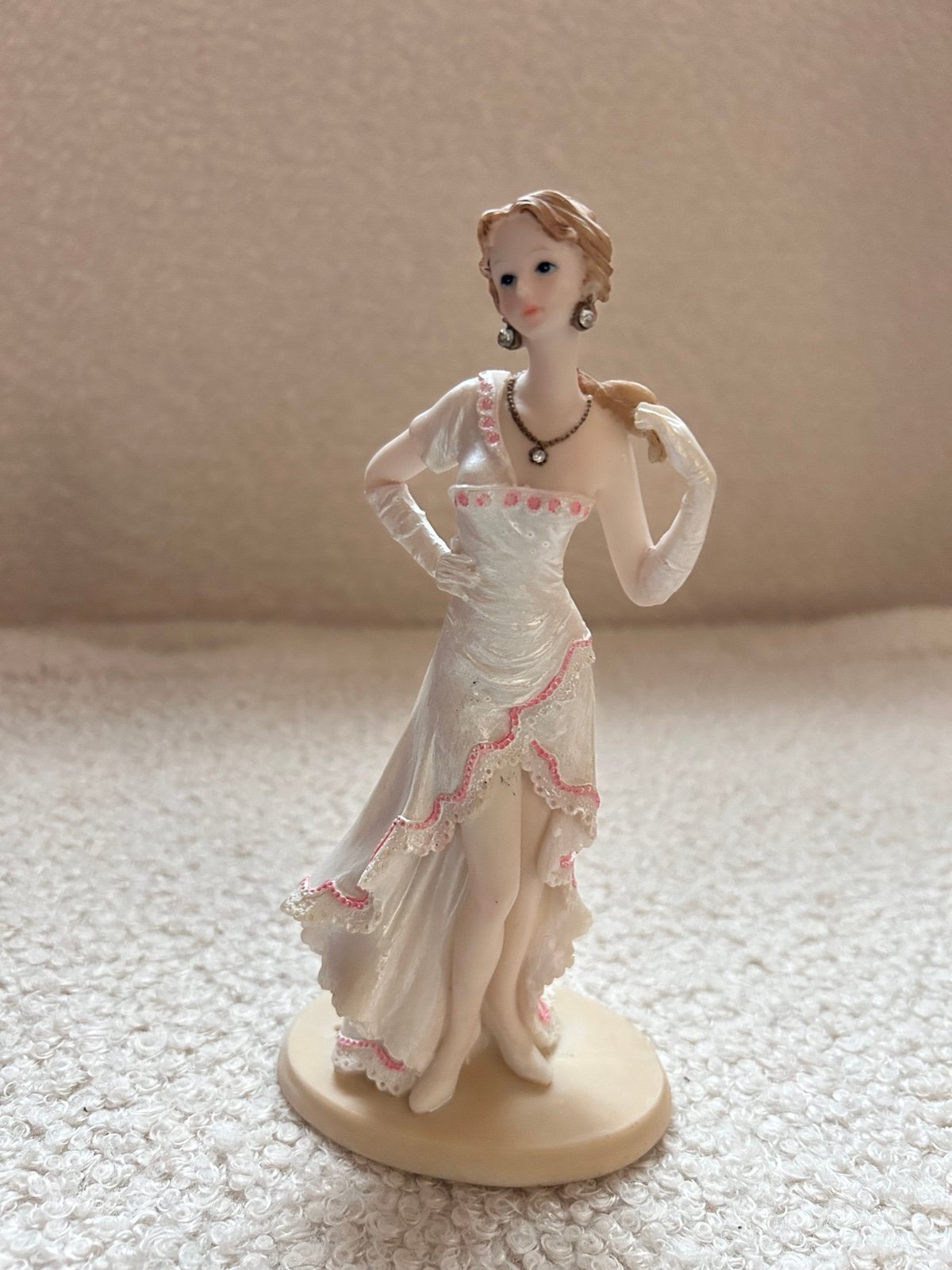 antique porcelain Victorian figurine lady
