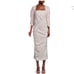 GANNI Floral Asymmetric Shirred Midaxi Sheath Dress NWT