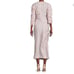 GANNI Floral Asymmetric Shirred Midaxi Sheath Dress NWT