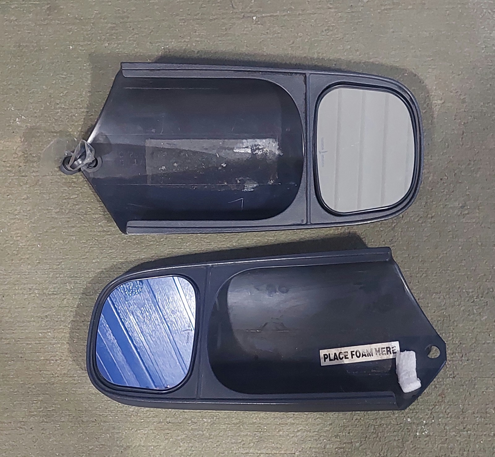 Set of CIPA Slip On Tow Mirrors With Pins Fit Dodge Chevy GMC