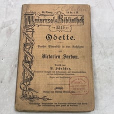 c1900 Universal Bibliothek - Odette - Victorien Sardou German Book TJ6-OB