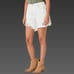 NWT Lucky Brand White Distressed 90s MIDI Denim Shorts Sz 30