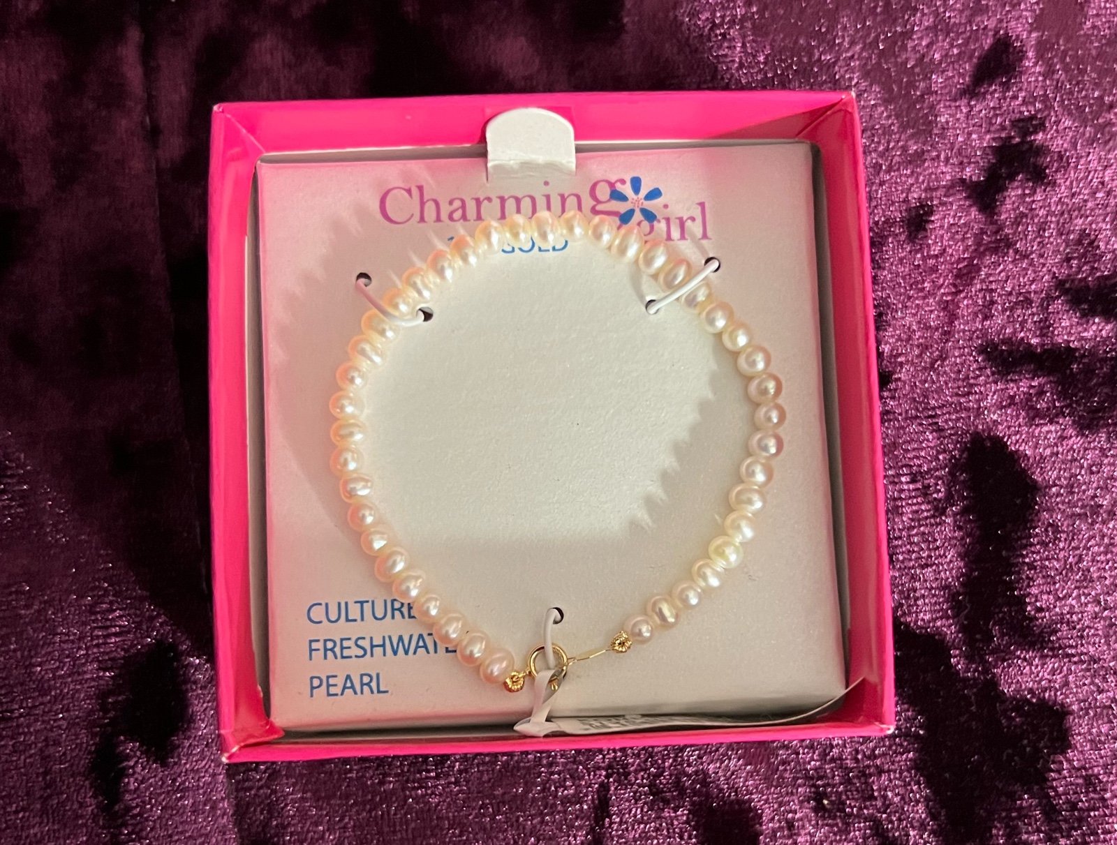 Girls pearl bracelet
