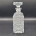 Crystal Liquor Decanter Diamond Cut With Glass Stopper