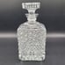 Crystal Liquor Decanter Diamond Cut With Glass Stopper