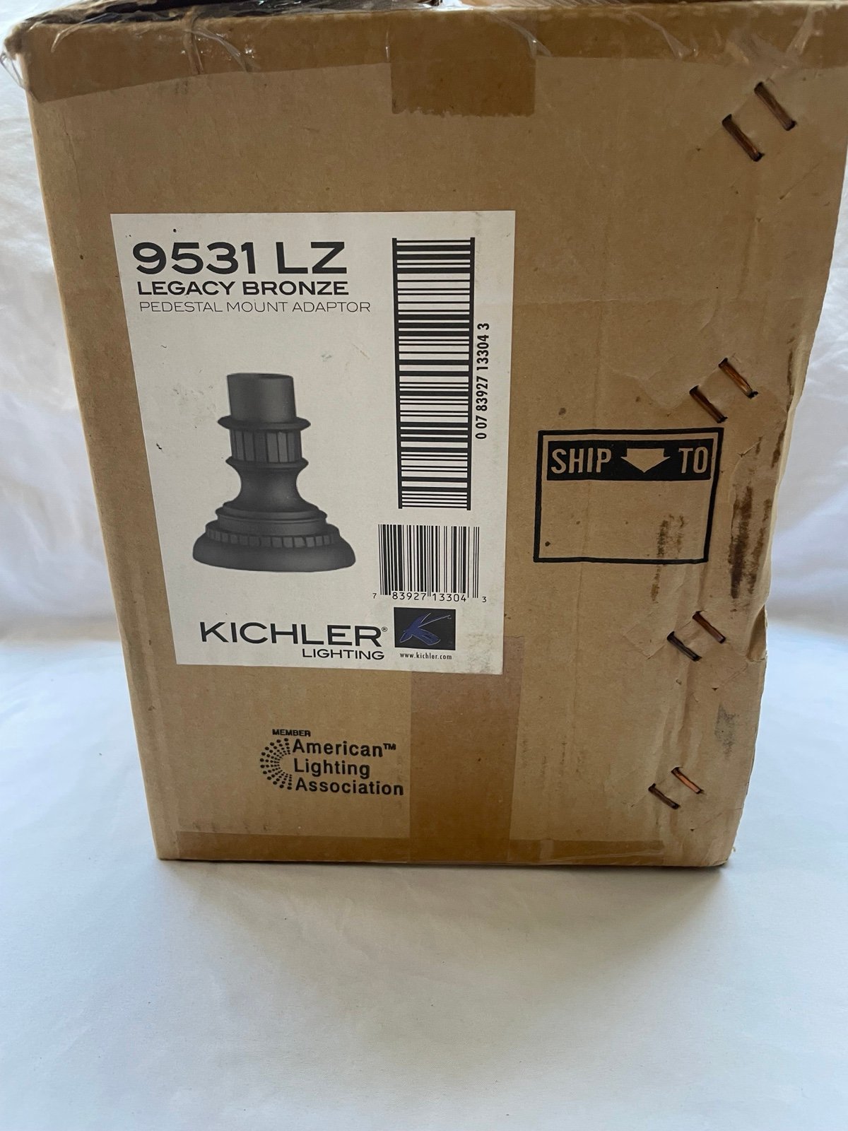 Kichler Lighting 9531LZ, Decorative Pier Mount, Legacy Bronze