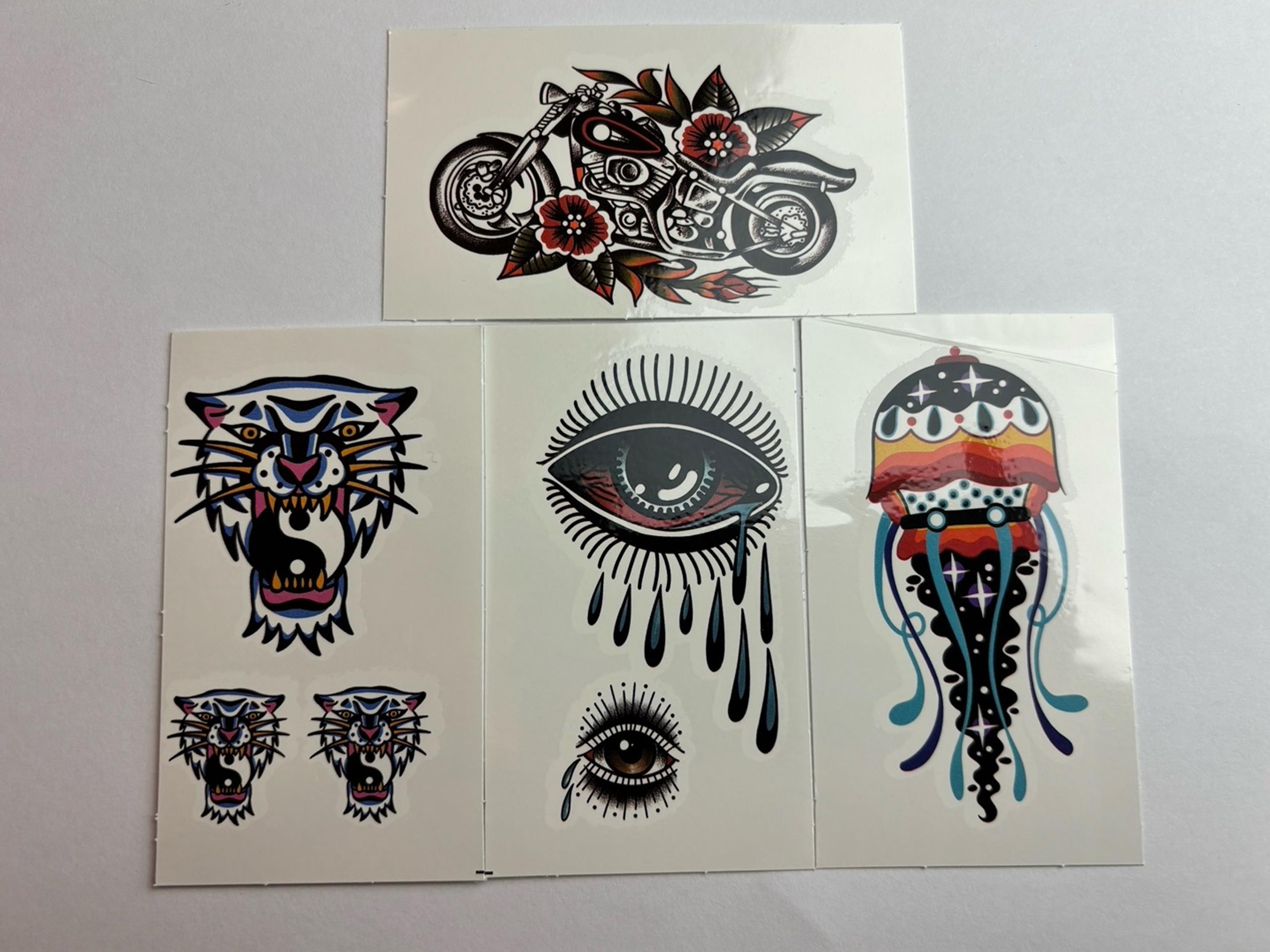 Temporary color ink tattoo pack of 4