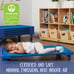Ecr4kids Children's Streamline Daycare Naptime Cot For Toddlers In Blue Set of 6