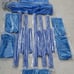 Ecr4kids Children's Streamline Daycare Naptime Cot For Toddlers In Blue Set of 6