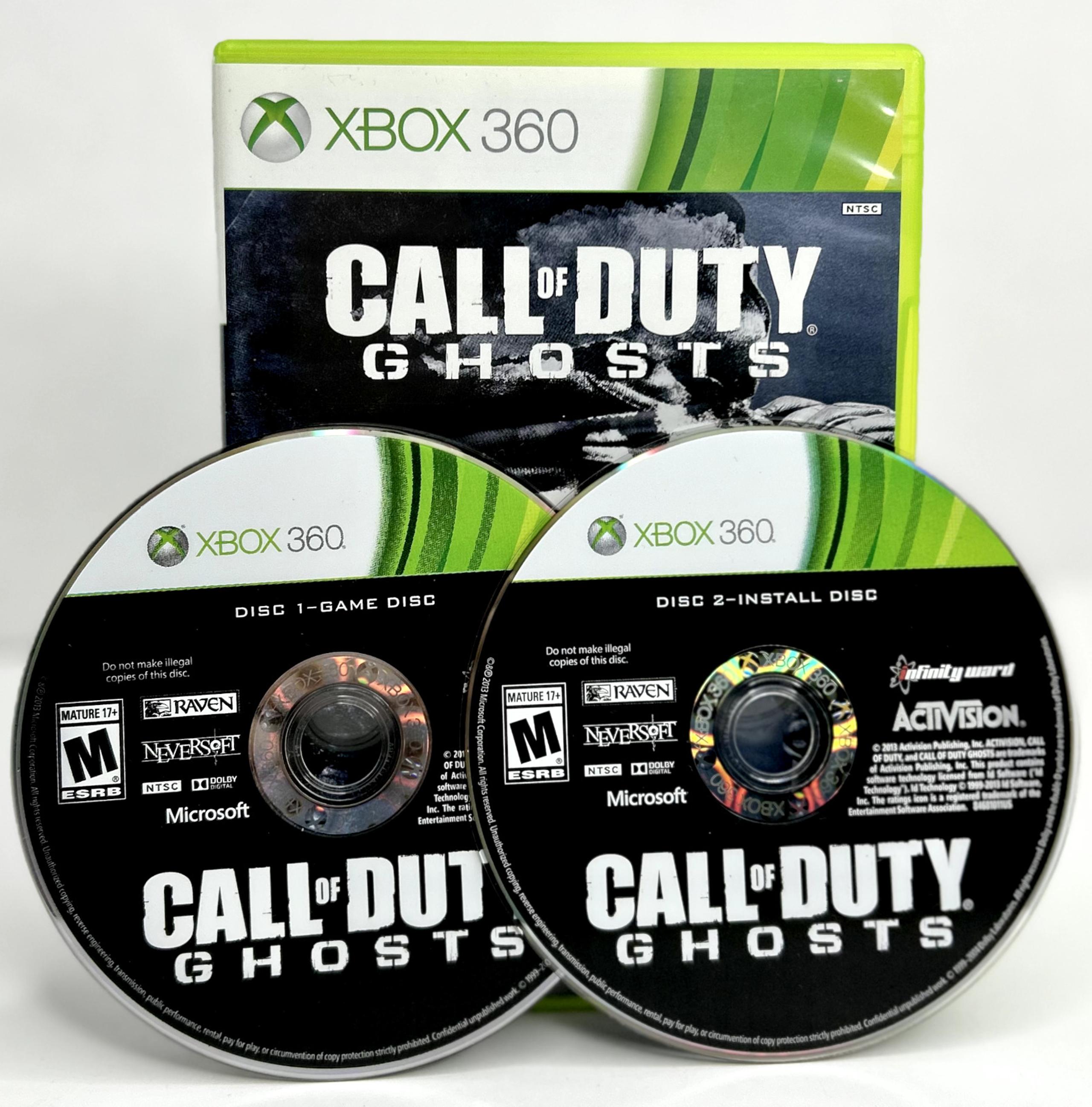 Call of Duty: Ghosts (Microsoft Xbox 360, 2013) Disc 1 & 2