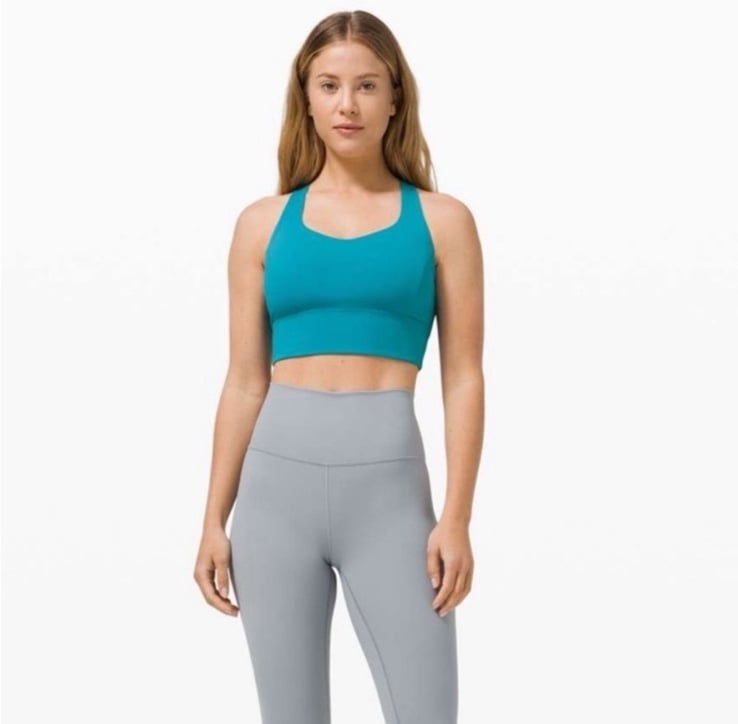 NWT Lululemon Free to Be Longline Bra in Hawaiian Blue