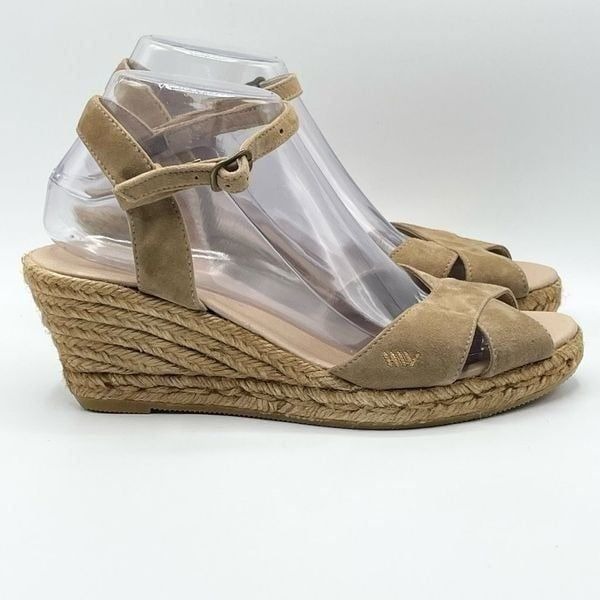Viscata Brown Suede Wedge Sandals - Women’s EU 40