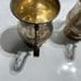 2 Silver Plated Brass Goblets