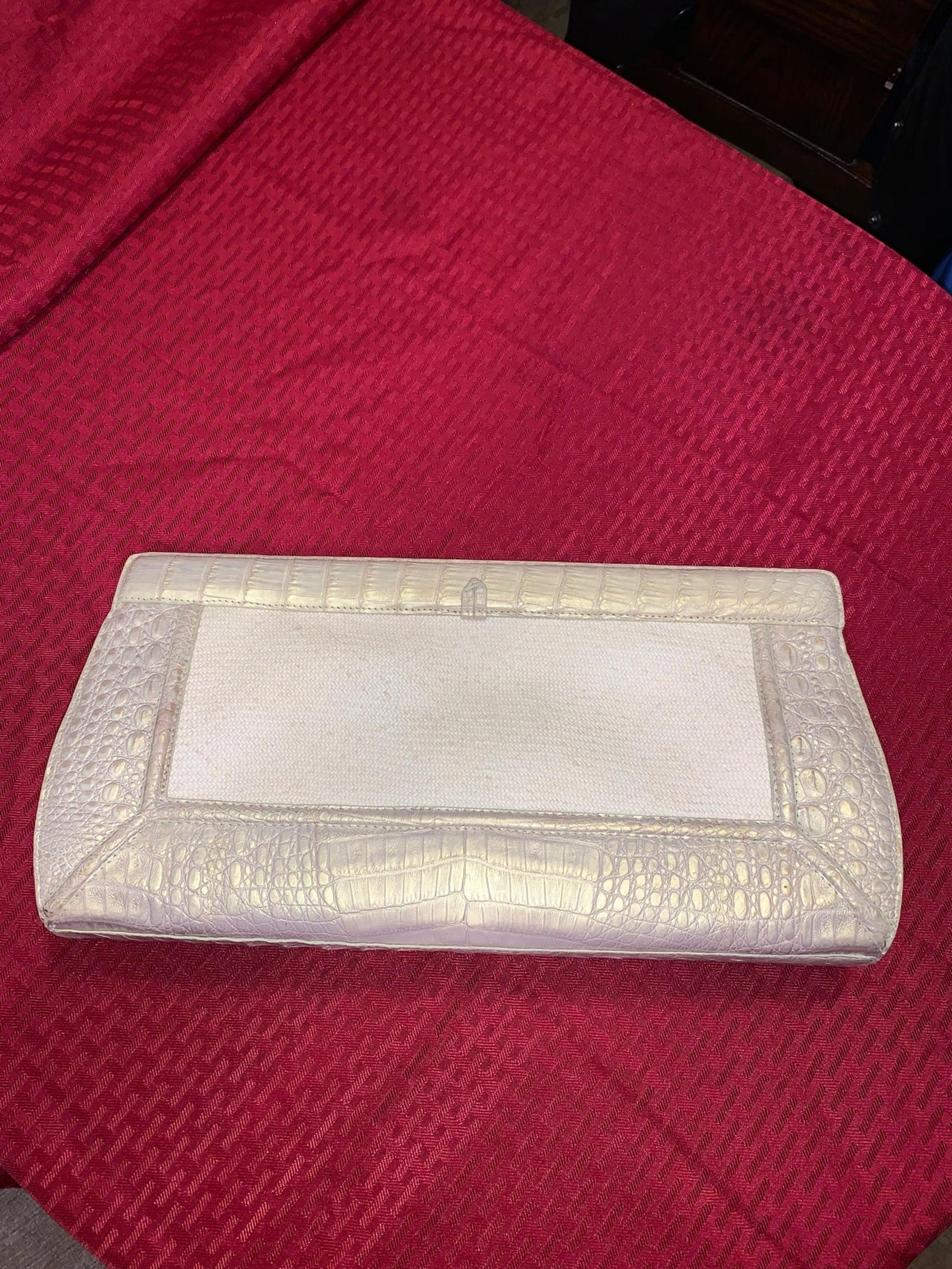 Authentic 100% Crocodile Leather Nancy Gonzalez Clutch