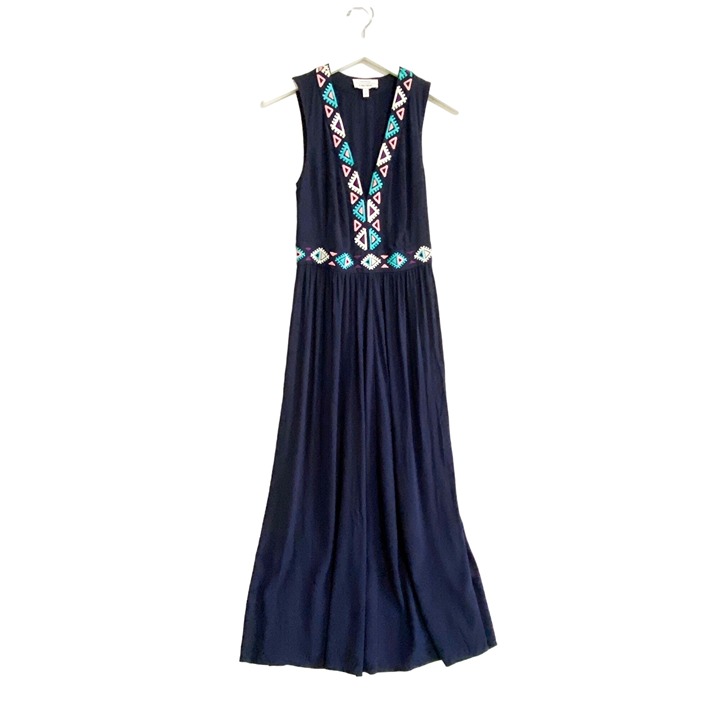 & Other Stories Blue Embroidered Dress 2