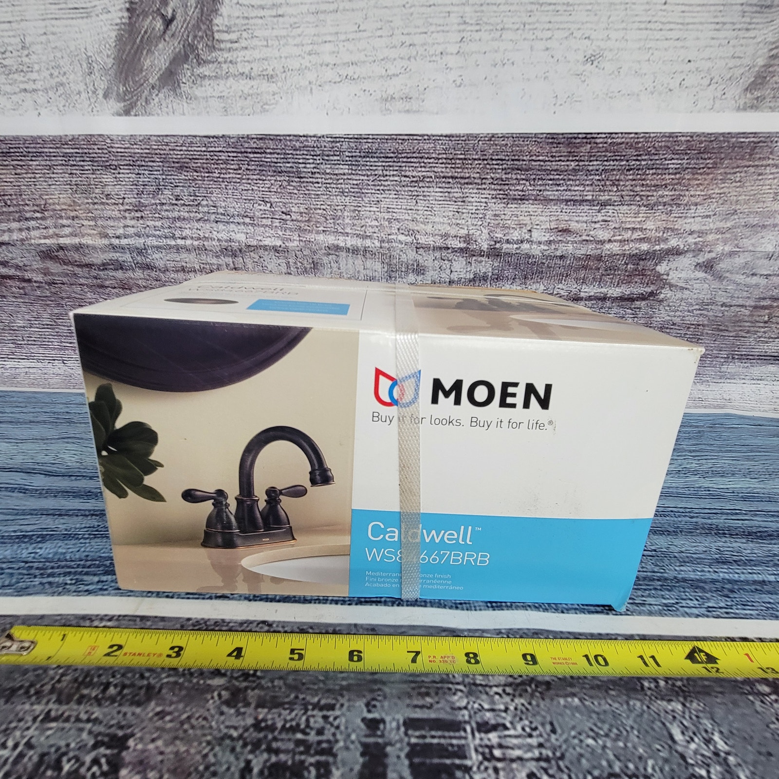 Moen Two-Handle High Arc Bathroom Faucet in Mediterranean Bronze never installed