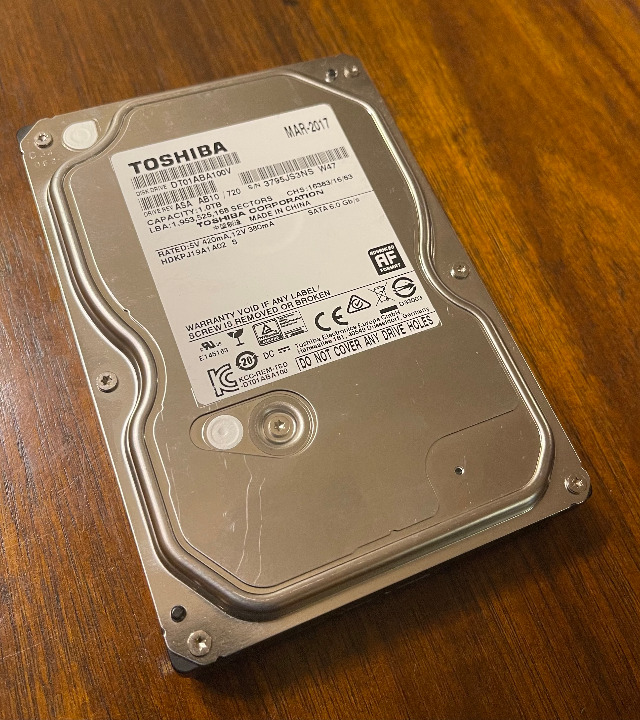Toshiba HDD 1TB
