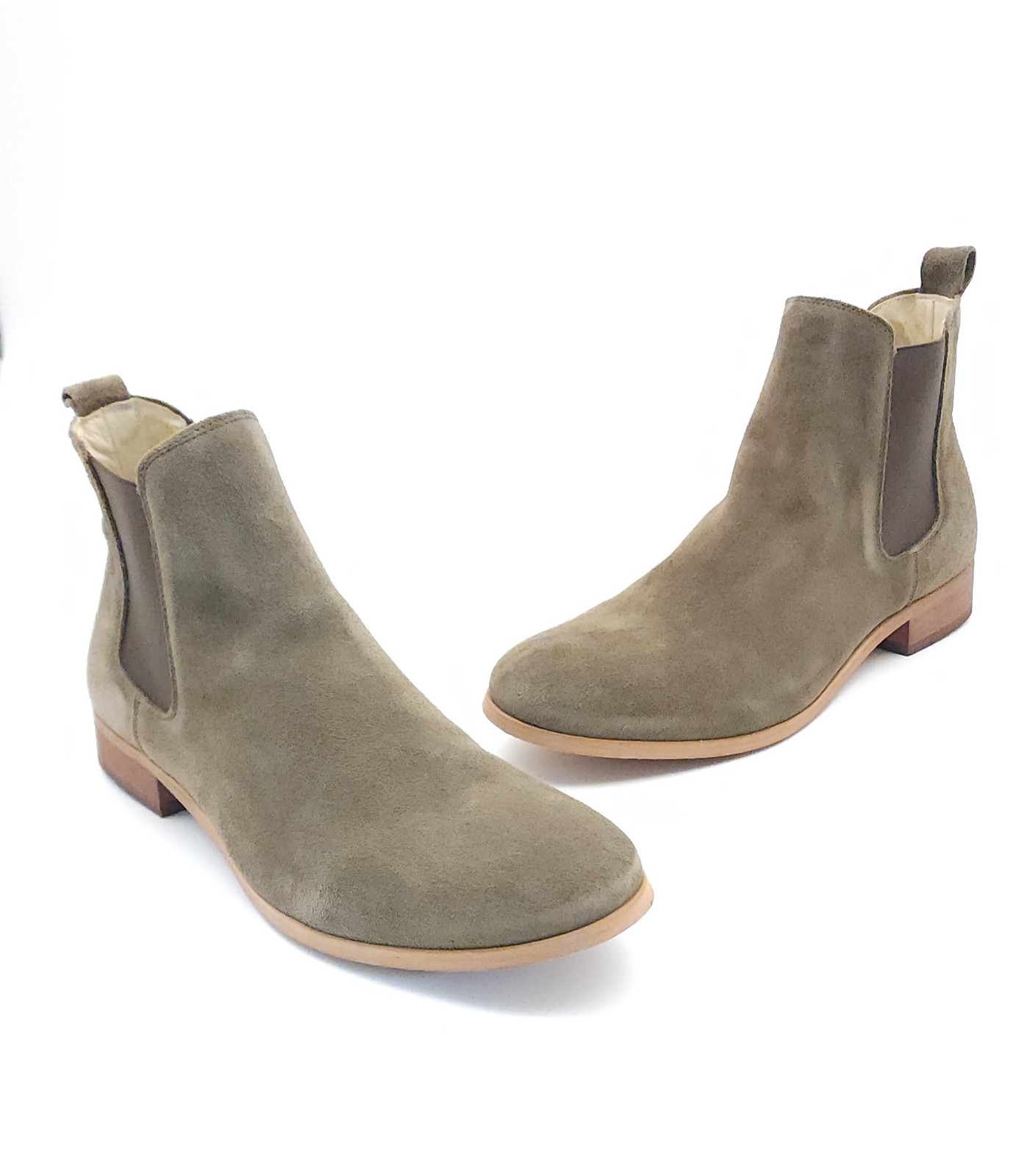 Shoe The Bear “Dev” Chelsea Boots Green Slip On