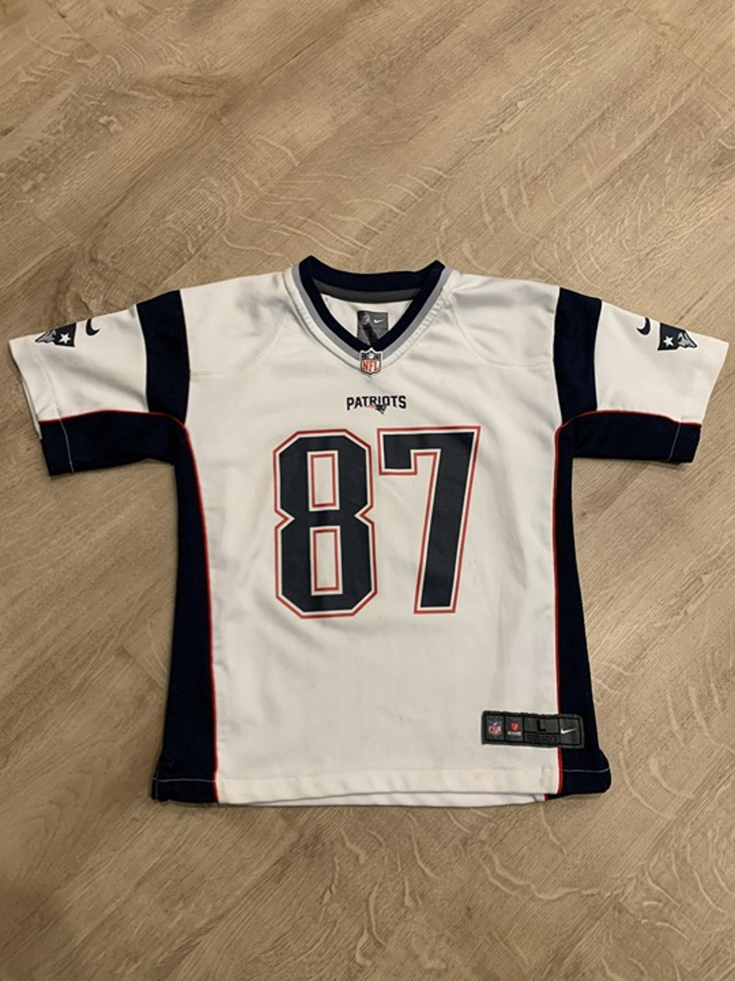 Nike New England Patriots NFL Jersey Rob Gronkowski #87 Gronk Kids Large Size 7