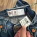 y2k Japanese denim flare wide leg jeans dark wash sz 32