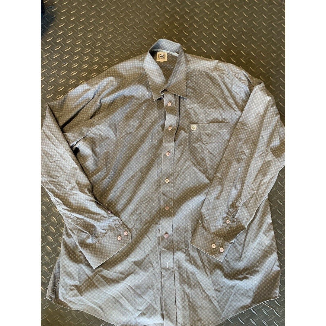 Cinch Mens Shirt Western Cowboy Rockabilly Geometric Size XL