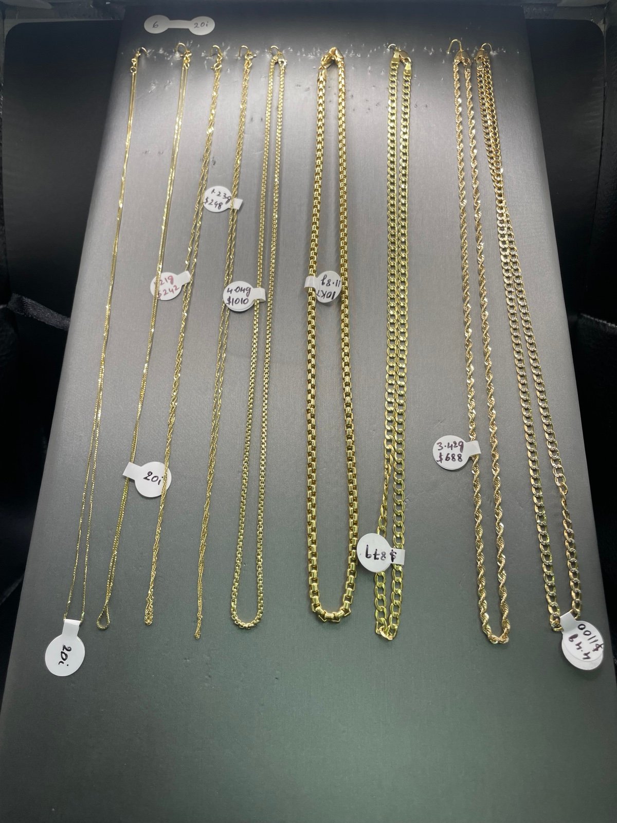 10KT Gold Rope chain