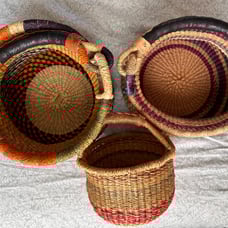 Handmade basket lot