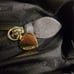 Vintage Moschino brown Leather and black nylon boho shoulder bag metallic