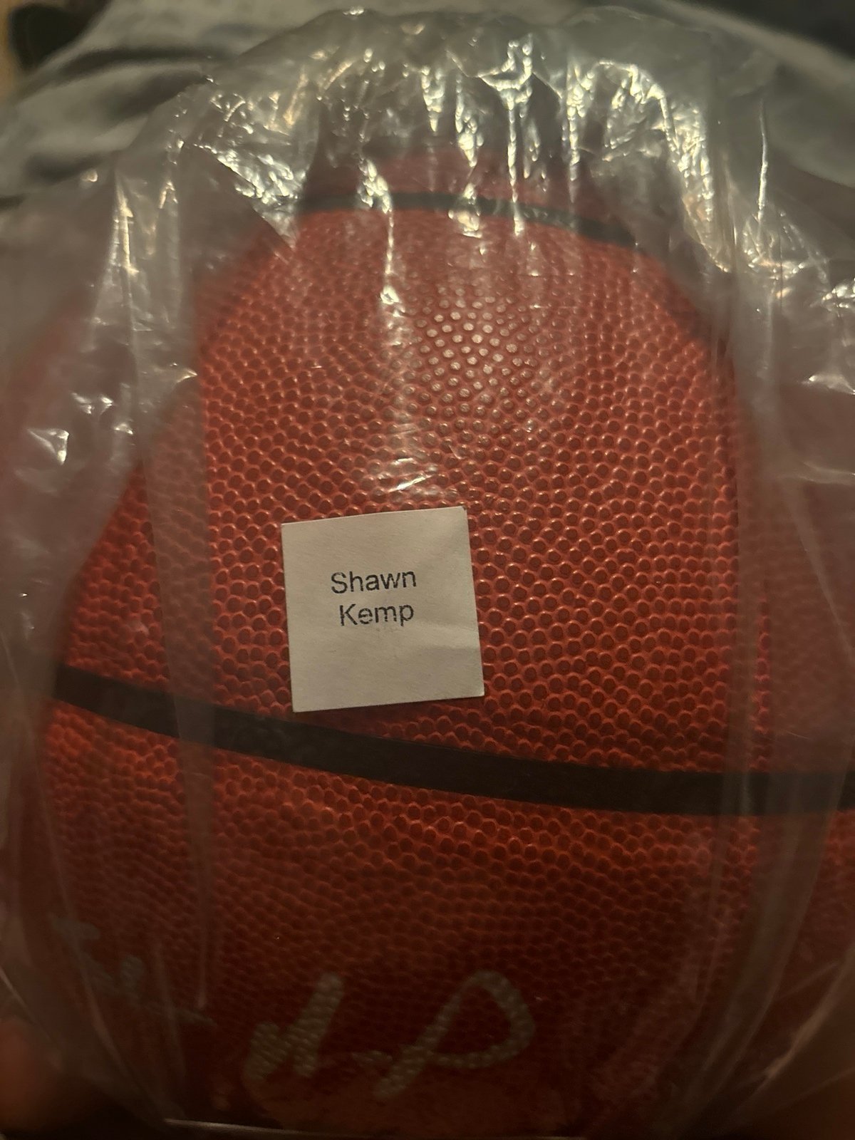 Shawn kemp sign basketball