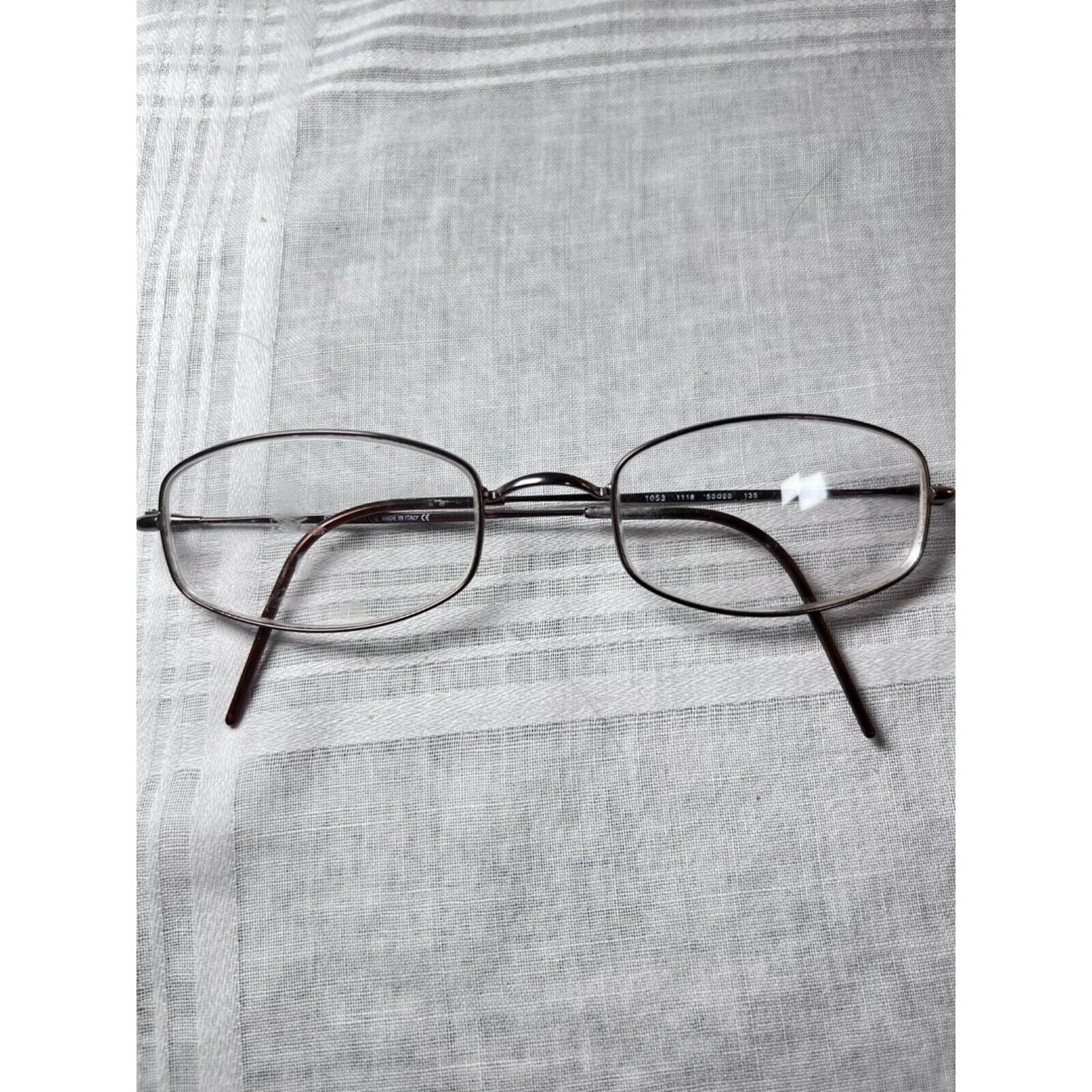 Giorgio Armani 1118 1053 Italian eyeglass frames Only oval 50 20 135 Silver