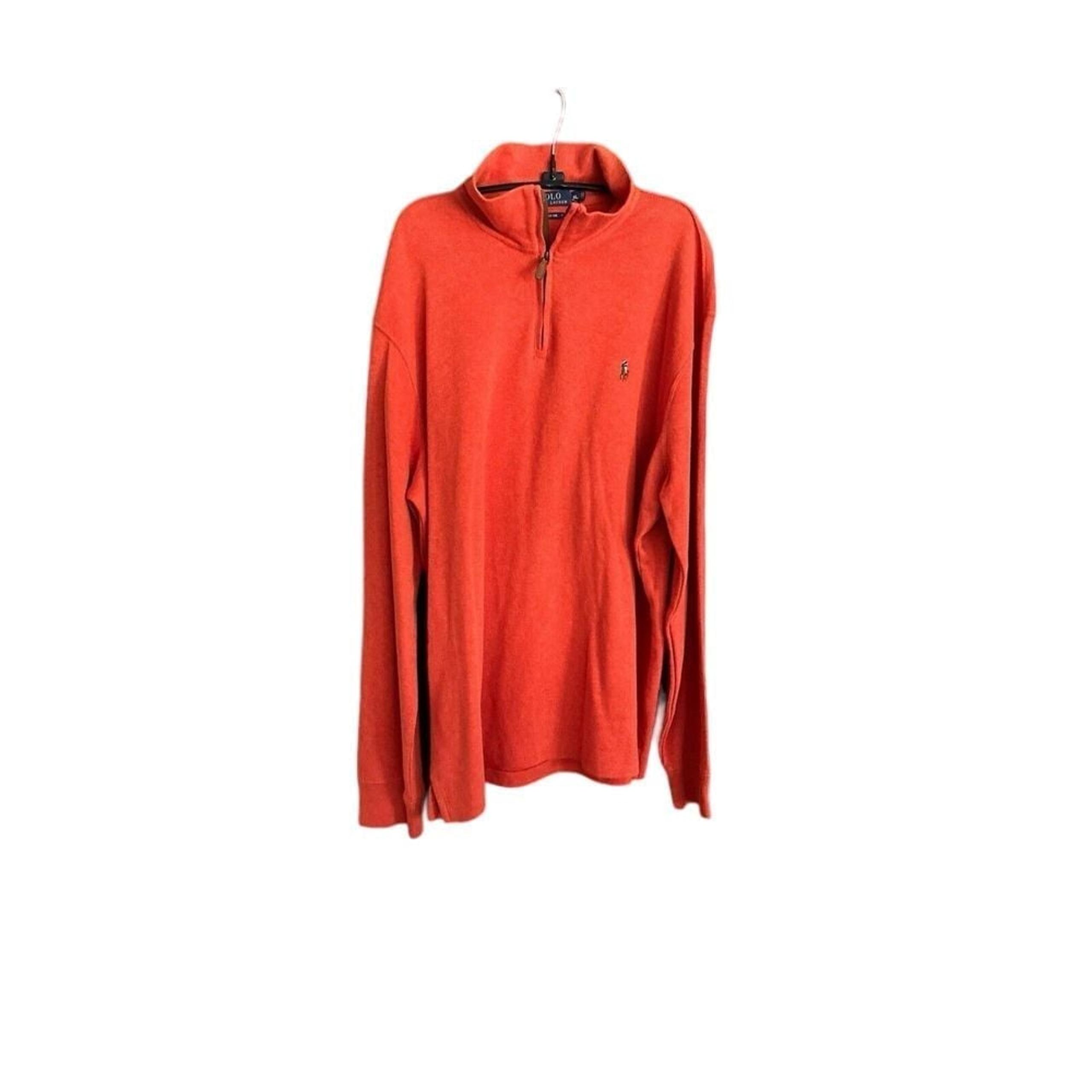 Polo Ralph Lauren Sweater Mens XL AubunPony 1/4 Zip Pullover Knit Estate Rib NWT