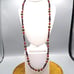 Art Deco Garnet Show Stopper Vintage Necklace, Filigree Beads and Deep Red Tumbl