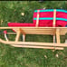 Davos Pilz Wood Baby/Toddler Pull Sled With Cast Iron Runners Lands' End Insert