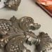 Home interiors and gifts Gold hanging fleur-de-lis Wall decor