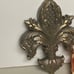 Home interiors and gifts Gold hanging fleur-de-lis Wall decor