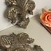 Home interiors and gifts Gold hanging fleur-de-lis Wall decor