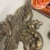 Home interiors and gifts Gold hanging fleur-de-lis Wall decor