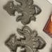 Home interiors and gifts Gold hanging fleur-de-lis Wall decor