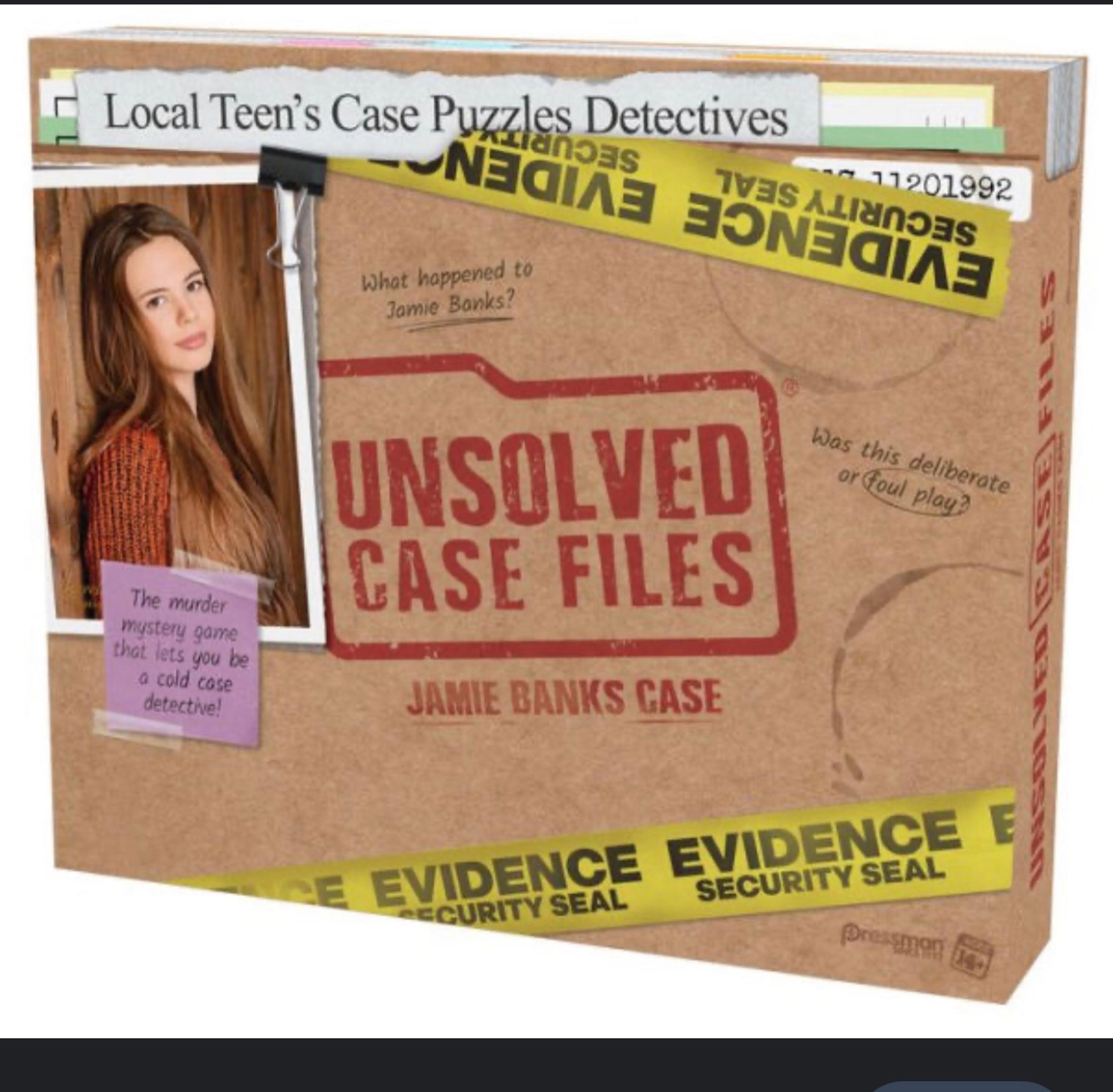 Unsolved Case Files - Jamie Banks Murder Mystery Game