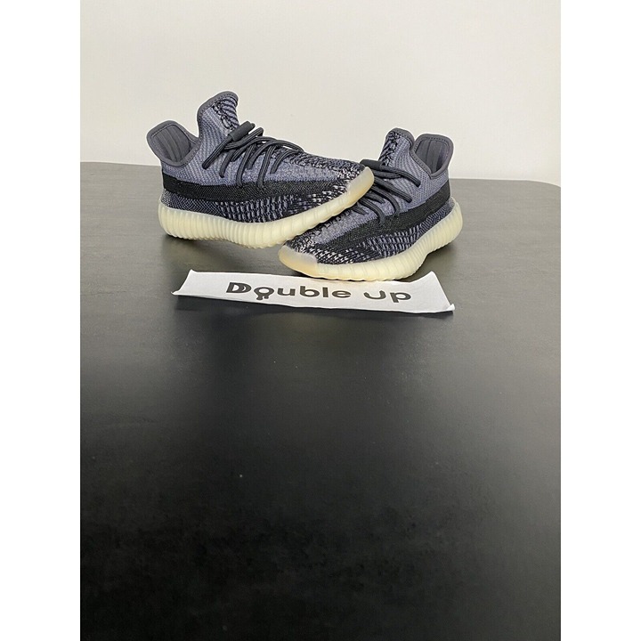 Adidas Yeezy Boost 350 V2 Carbon Black Grey Gray Off White Mens Size 4