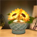 Cordless Sunflowers Table Lamp, Dimmable LED Touch Beside Lamp