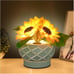 Cordless Sunflowers Table Lamp, Dimmable LED Touch Beside Lamp