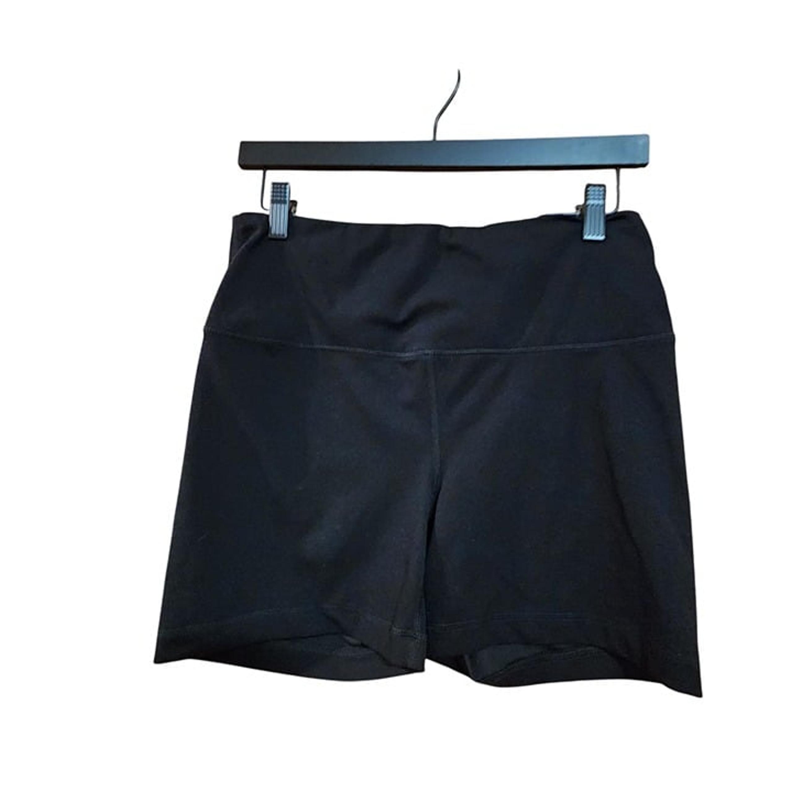 Yogalicious Lux Womens Black Athletic Shorts Large