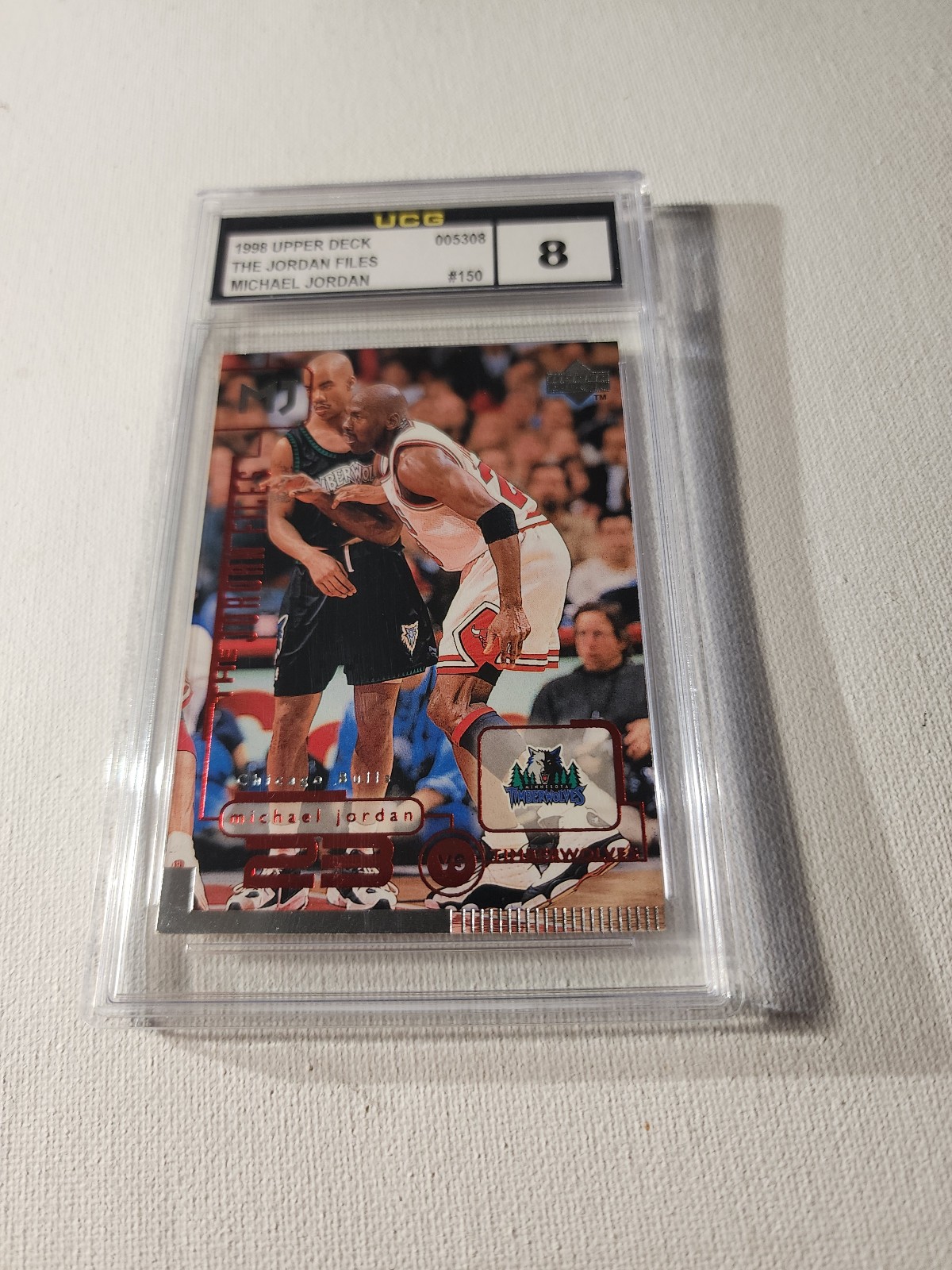 1998 UD MJ Living Legend Michael Jordan Marbury card 150 UCG NM-MT 8 Bulls