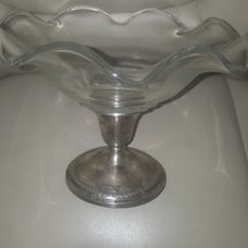 Vintage Rogers sterling silver candle ho